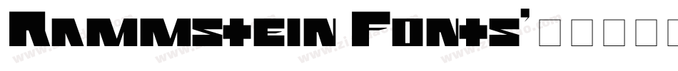 Rammstein Fonts字体转换
